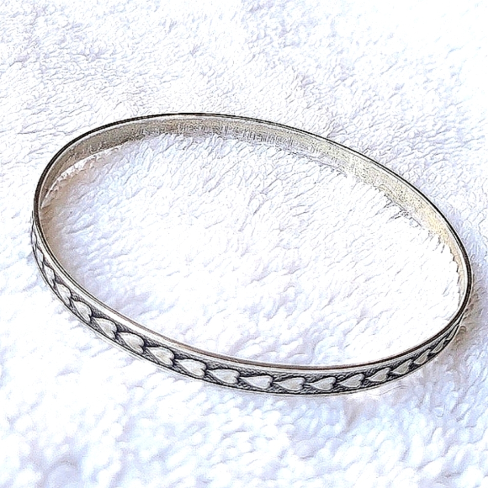 Sterling Silver Bangle - Picture 3 of 5